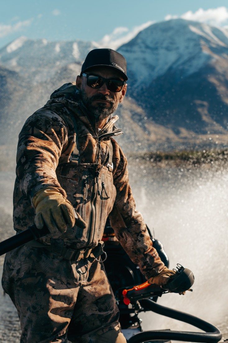 Glade Harris running a Backwater mud motor